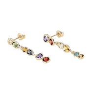 Boucles d'oreilles Agataha Candy Bos laiton doré
oxydes multicolores