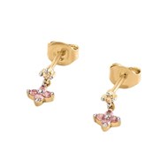 Boucles d'oreilles Agatha Beloved rose