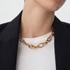 Collier Agatha Lea laiton doré chaîne épaisse - vue V2
