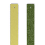 Cuir manchette Les Georgettes anis irisé/avocat 14mm