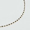 Collier Agatha Smarty doré et noir - vue V3