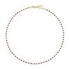 Agatha Smarty gold and burgundy necklace - view V1