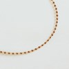 Agatha Smarty gold and burgundy necklace - vue V3