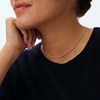 Collier Agatha Smarty doré et émail argenté - vue V2