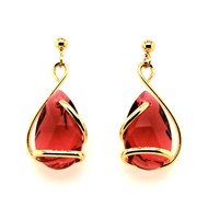 Andrea Marazzini mini drop earrings
gold/red