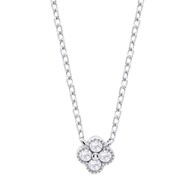 Collier Lotus Silver argent trèfle