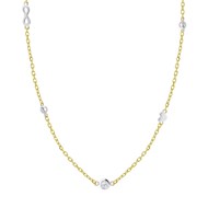Lotus Silver necklace silver and gold symbols