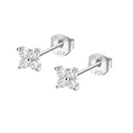 Boucles d'oreilles Lotus Silver argent fleur
