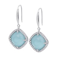 Lotus Silver cushion earrings
turquoise