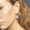 Lotus Silver cushion earrings
turquoise - vue V2