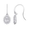 Lotus Silver daisy earrings - vue V2