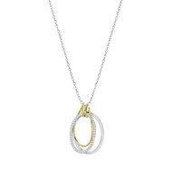 Collier Lotus Silver argent bicolore