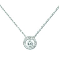 Collier Brillaxis pierre suspendue
or blanc 9 carats et oxydes