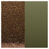 Cuir manchette Les Georgettes 25mm
bronze paillettes/vert de gris - vue V2