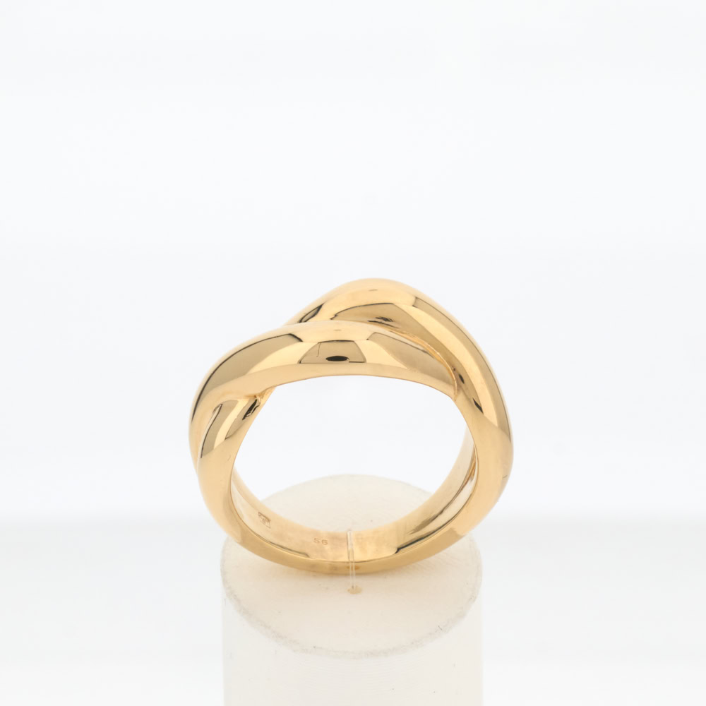 Bague plaqué or jaune - vue 360