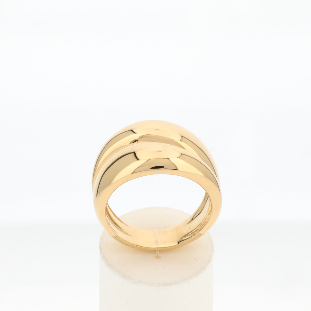 Bague plaqué or jaune - vue 360