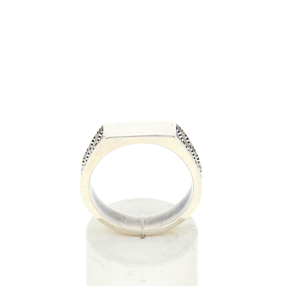 Bague argent - vue 360