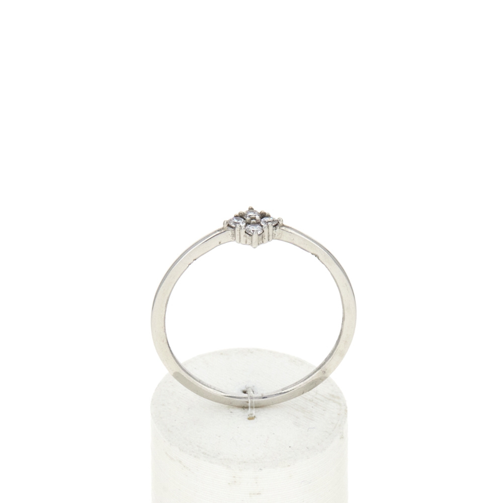 Bague argent 925 zirconias - vue 360