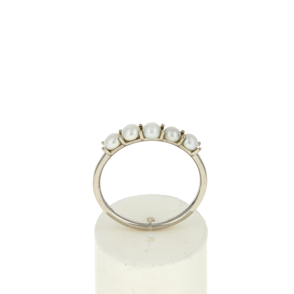 Bague argent 925 perles de Chine - vue 360